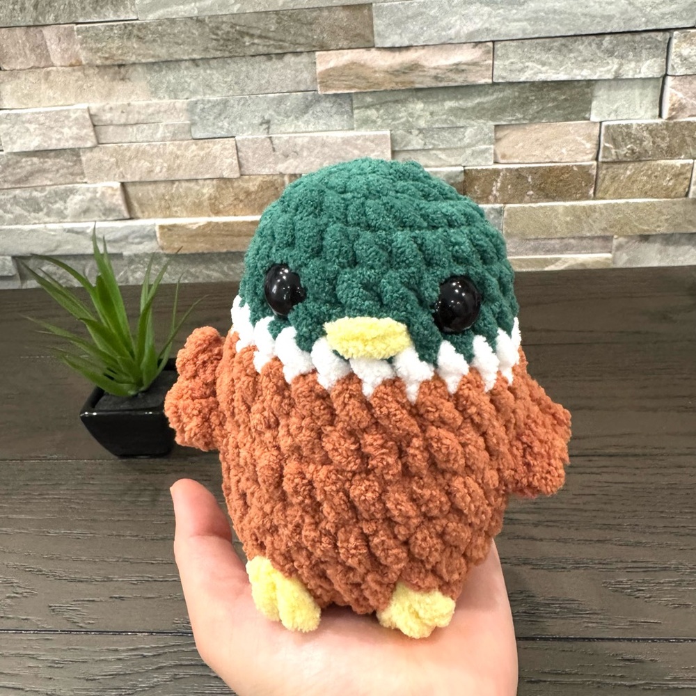 Handmade crochet mallard duck, made to order 😍🦆